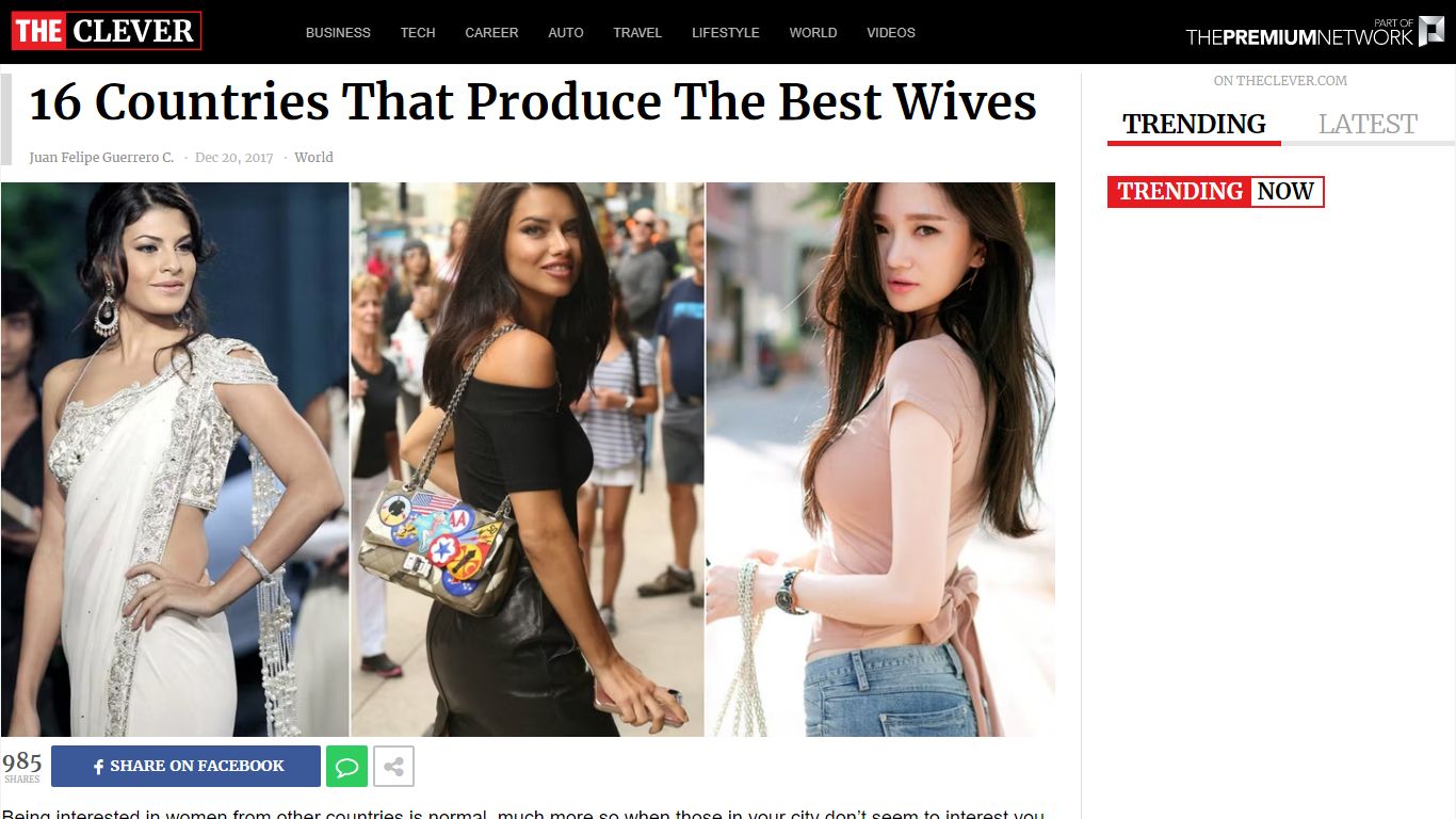 16 Countries That Produce The Best Wives - theclever